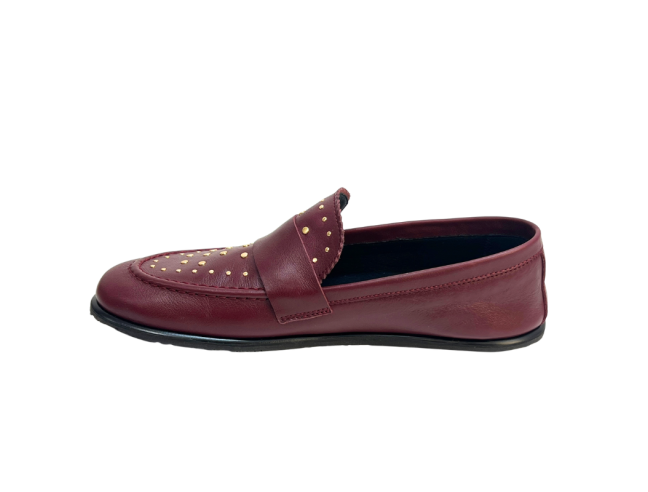Mocasin Barefoot Cathay Burdeos EliSoft Shoes