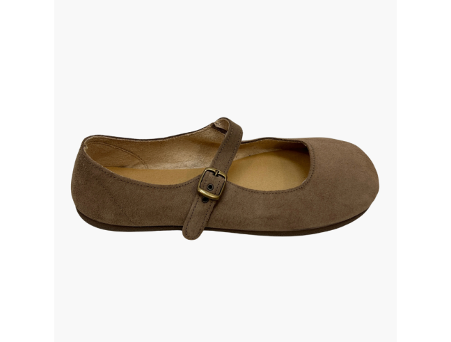 Merceditas Barefoot Taupe Batilas