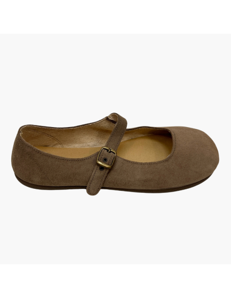 Merceditas Barefoot Taupe Batilas