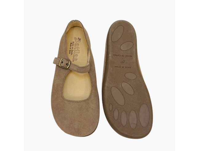 Merceditas Barefoot Taupe Batilas