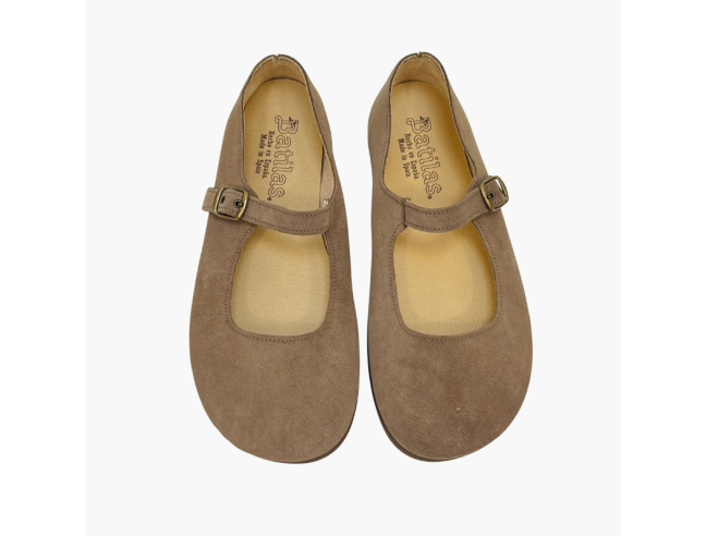 Merceditas Barefoot Taupe Batilas