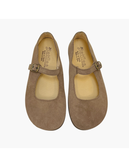 Merceditas Barefoot Taupe Batilas