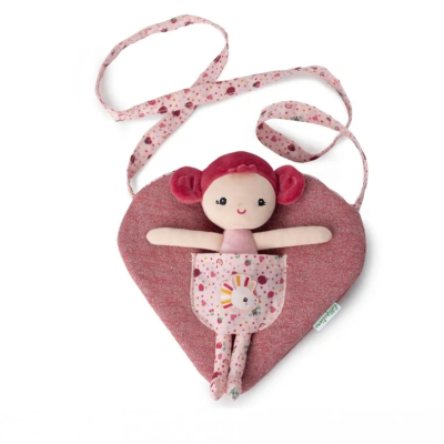 MUÑECA ALINE CON BOLSA EN FORMA DE CORAZÓN