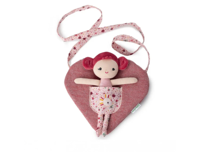 MUÑECA ALINE CON BOLSA EN FORMA DE CORAZÓN