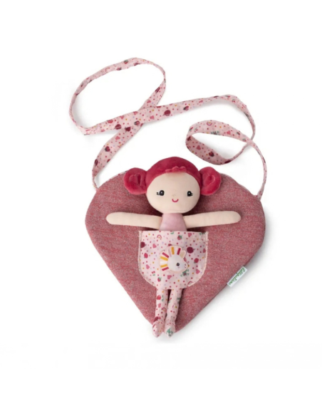 MUÑECA ALINE CON BOLSA EN FORMA DE CORAZÓN