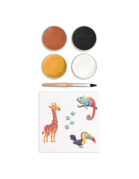 Maquillaje ecológico KIT 4 colores de cara TIGER Namaki