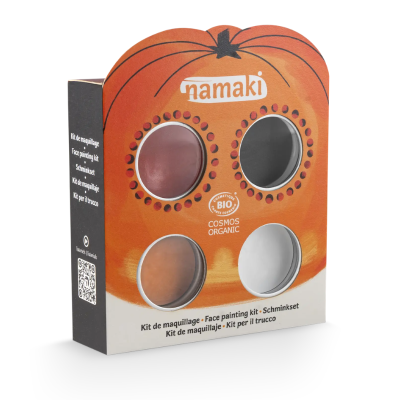 Maquillaje ecológico KIT 4 colores de cara HALLOWEEN Namaki