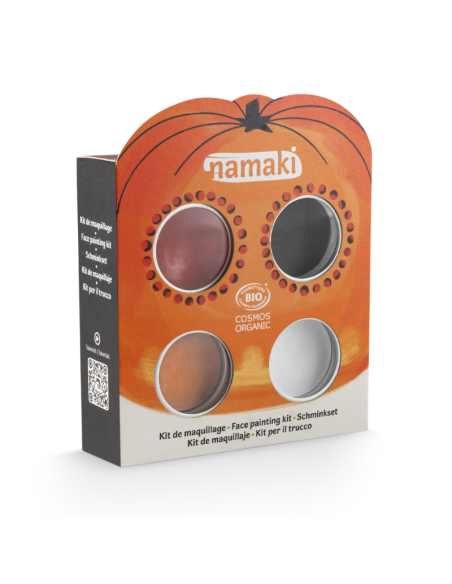 Maquillaje ecológico KIT 4 colores de cara HALLOWEEN Namaki