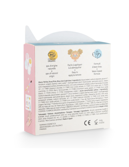 Maquillaje ecológico KIT 4 colores de cara UNICORNIO Namaki