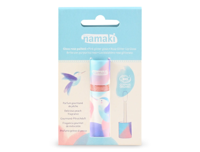 Gloss Glitter Ecológico Pink Namaki