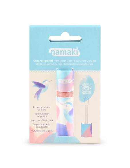Gloss Glitter Ecológico Pink Namaki