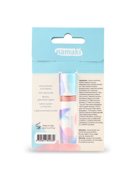 Gloss Glitter Ecológico Pink Namaki