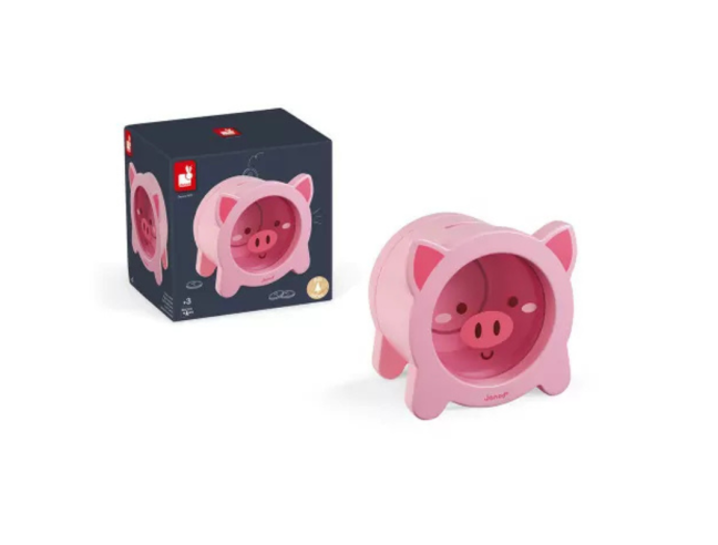 HUCHA TRANSPARENTE CERDITO Janod