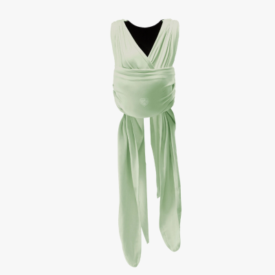 Fular elástico preanudado Cuddle Band 2 Pale Green Cotton...