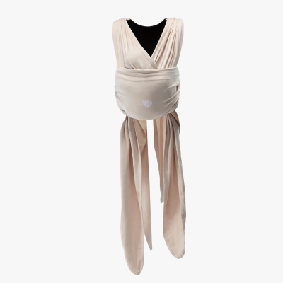 Fular elástico preanudado Cuddle Band 2 Beige Cotton...
