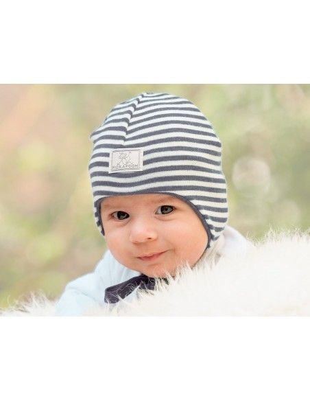 Gorro lana/seda gris PICKAPOOH