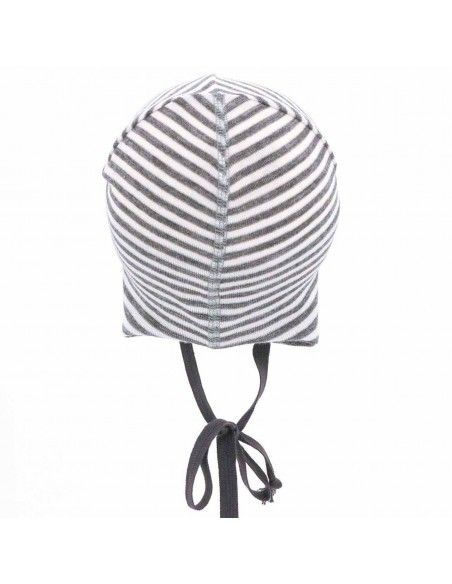 Gorro lana/seda natur/gris PICKAPOOH