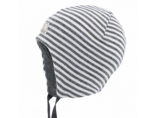 Gorro lana/seda natur/gris PICKAPOOH