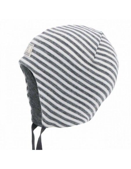 Gorro lana/seda natur/gris PICKAPOOH