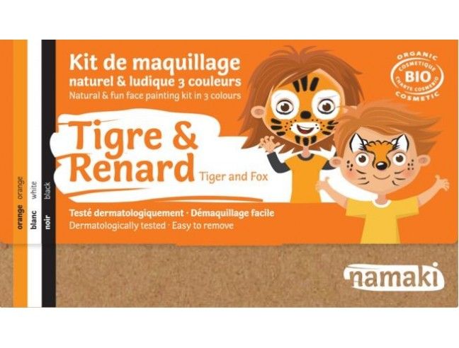 Kit maquillaje Namaki TIGRE-ZORRO BIO* NEW