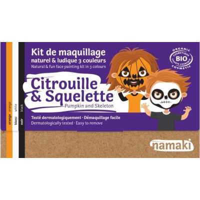 Kit maquillaje Namaki CITROUILLE/ESQUELET BIO* NEW