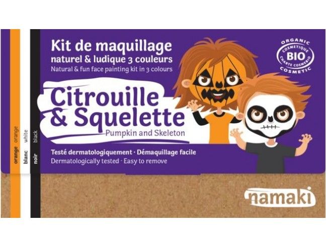 Kit maquillaje Namaki CITROUILLE/ESQUELET BIO* NEW