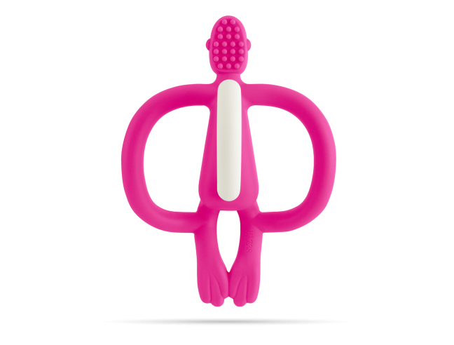 Cepillo silicona Matchstick Monkey ROSA