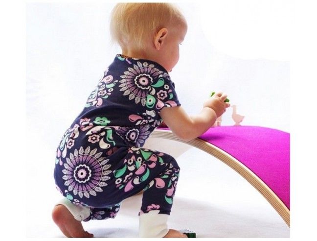 Wobbel Board con fieltro (Fucsia)