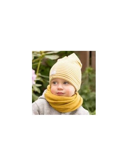 Cuello lana/seda natur/mostaza PICKAPOOH