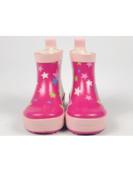 Botas Caña Baja Playshoes Estrellas rosas