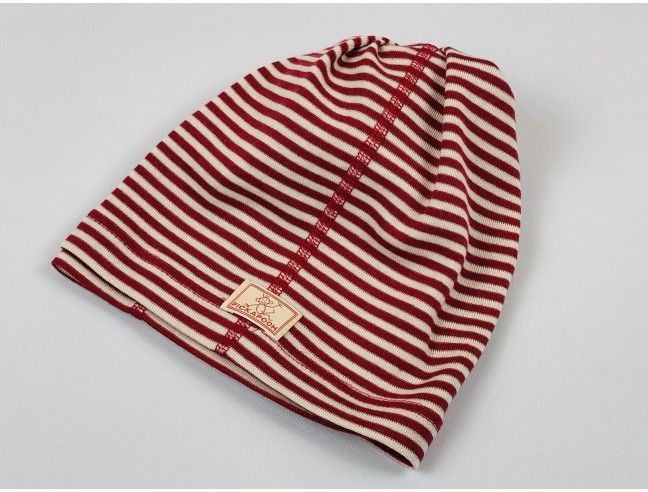 Cuello lana/seda natur/rojo PICKAPOOH
