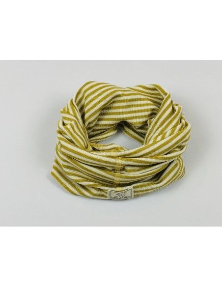 Cuello lana/seda natur/mostaza PICKAPOOH
