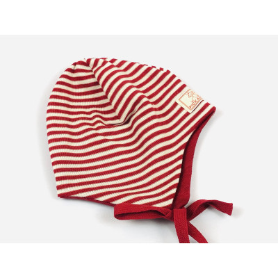 Gorro bebé lana/seda rojo PICKAPOOH