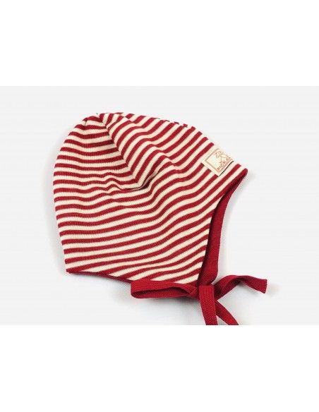 Gorro bebé lana/seda rojo PICKAPOOH