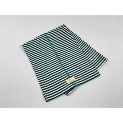 Cuello lana/seda natur-azul PICKAPOOH