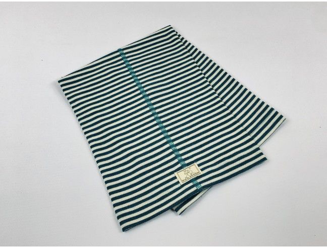 Cuello lana/seda natur-azul PICKAPOOH