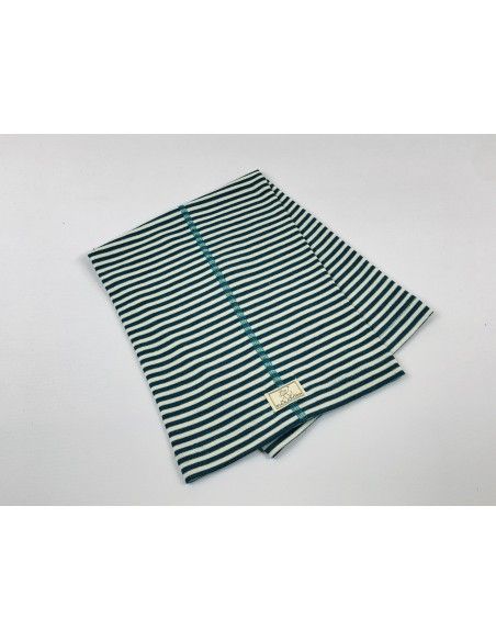 Cuello lana/seda natur-azul PICKAPOOH