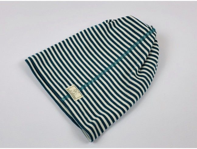 Cuello lana/seda natur-azul PICKAPOOH