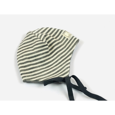 Gorro bebé lana/seda gris PICKAPOOH