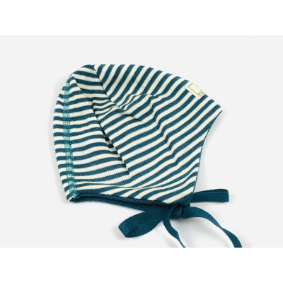 Gorro lana/seda natur/turquesa PICKAPOOH