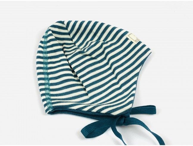 Gorro lana/seda natur/turquesa PICKAPOOH