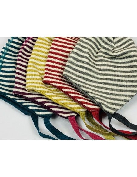 Gorro lana/seda natur/turquesa PICKAPOOH