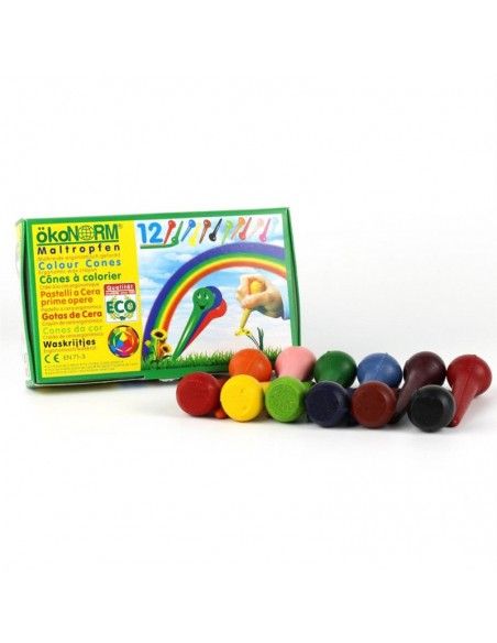 Gotas de cera ecológicas Ökonorm 12 colores