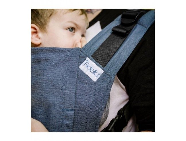 Mochila evolutiva Fidella Fusion 2.0 Toddler Chevron Denim BLue