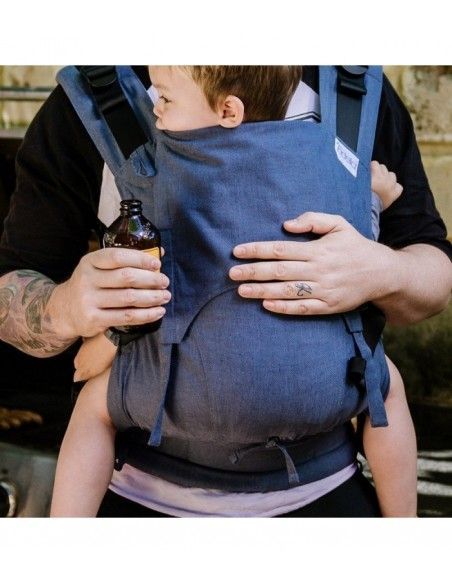 Mochila evolutiva Fidella Fusion 2.0 Toddler Chevron Denim BLue