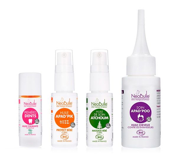 Aceites prevención 100% naturales Botiquín casa Neobulle