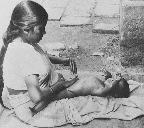 Masaje infantil india