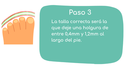 Cómo medir el pie para saber la talla
